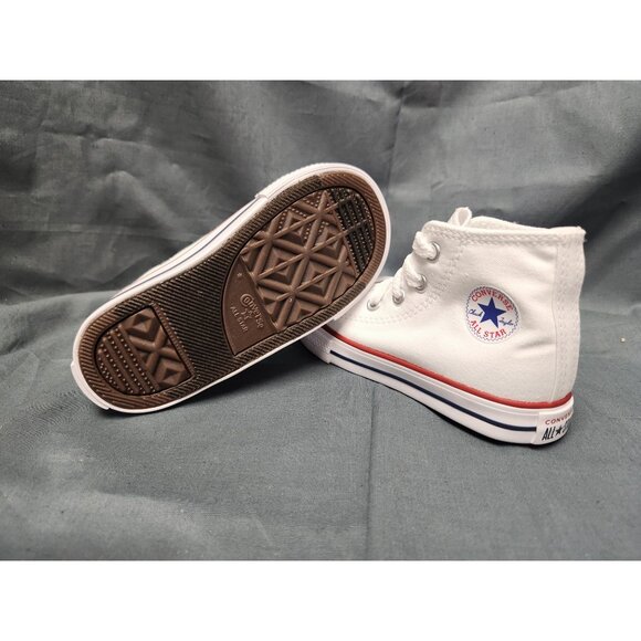 Converse Toddlers Chuck Taylor All Star Hi Lace Up White Size 9 NEW NO BOX! - Picture 2 of 10